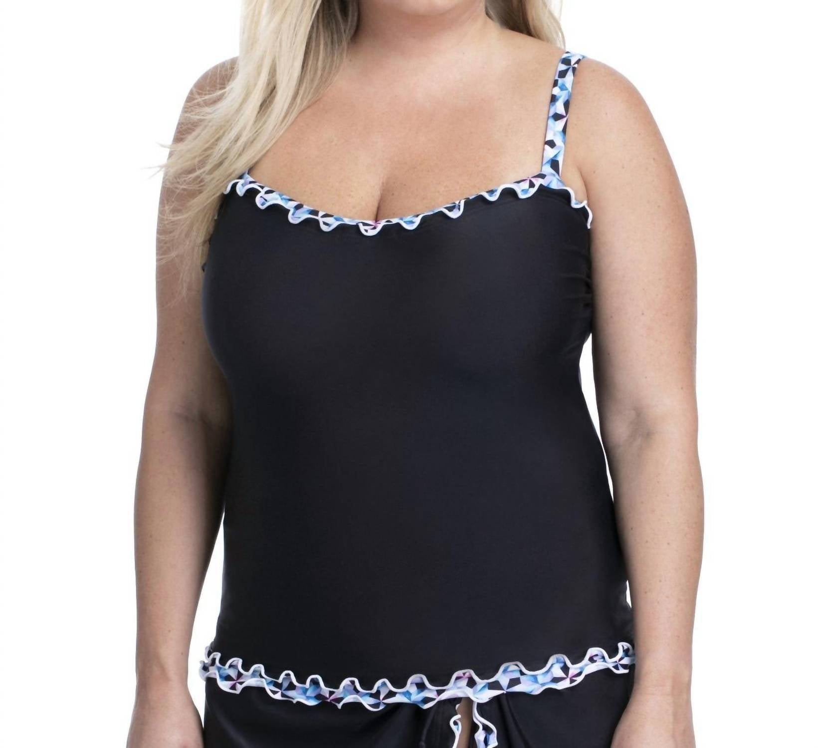 Profile By Gottex - Shirred Tankini Top - Plus