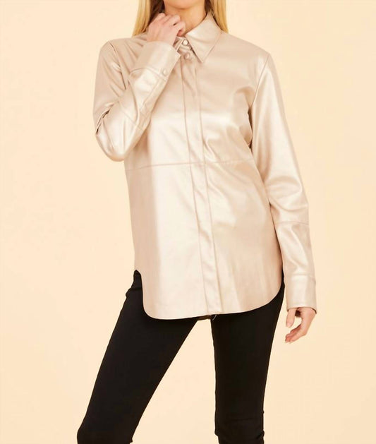 Dolce Cabo - Vegan Leather Shirt