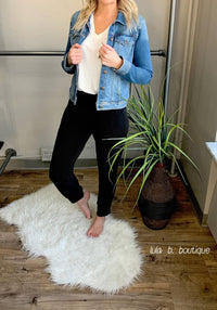 Sneak Peek - Distressed Button Up Jean Jacket