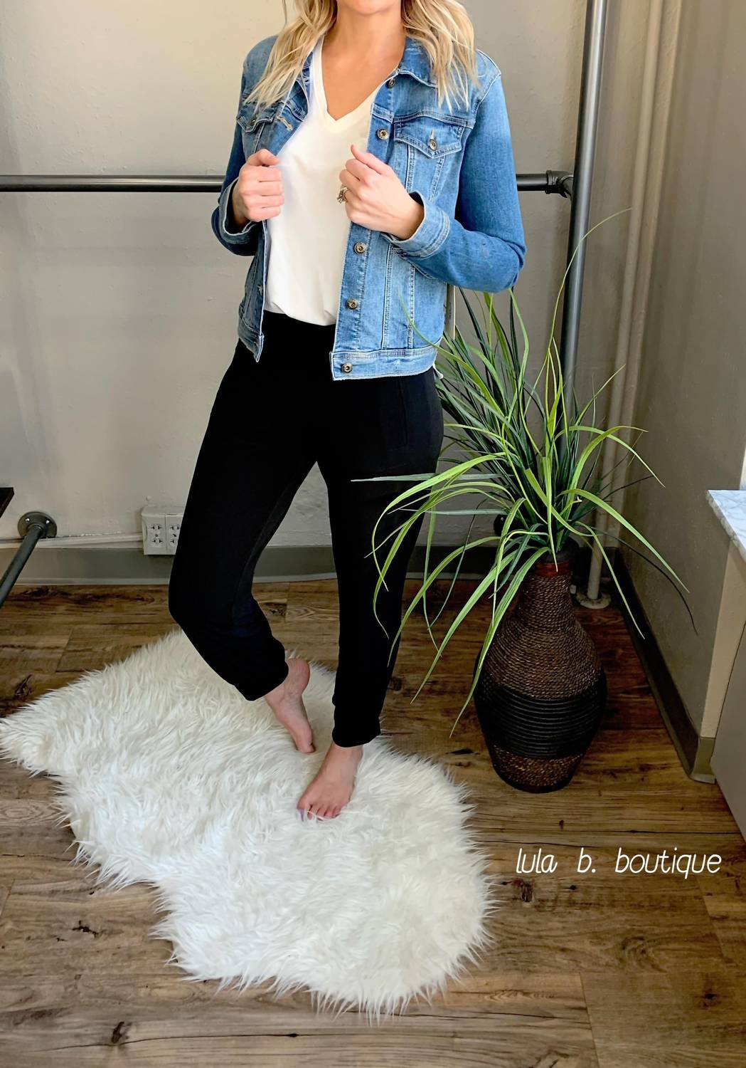 Sneak Peek - Distressed Button Up Jean Jacket