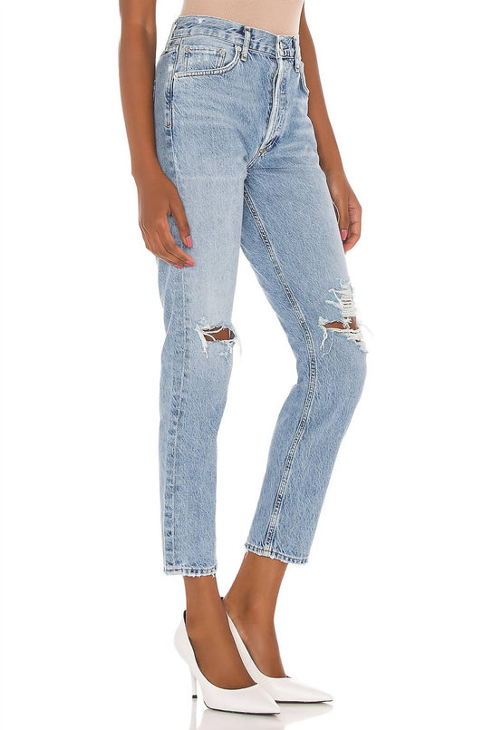 Agolde - Jamie High Rise Classic Organic Denim Jean