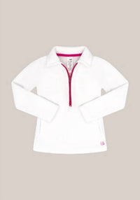 Set Athletics - Girls' Heather Half Zip Sweater