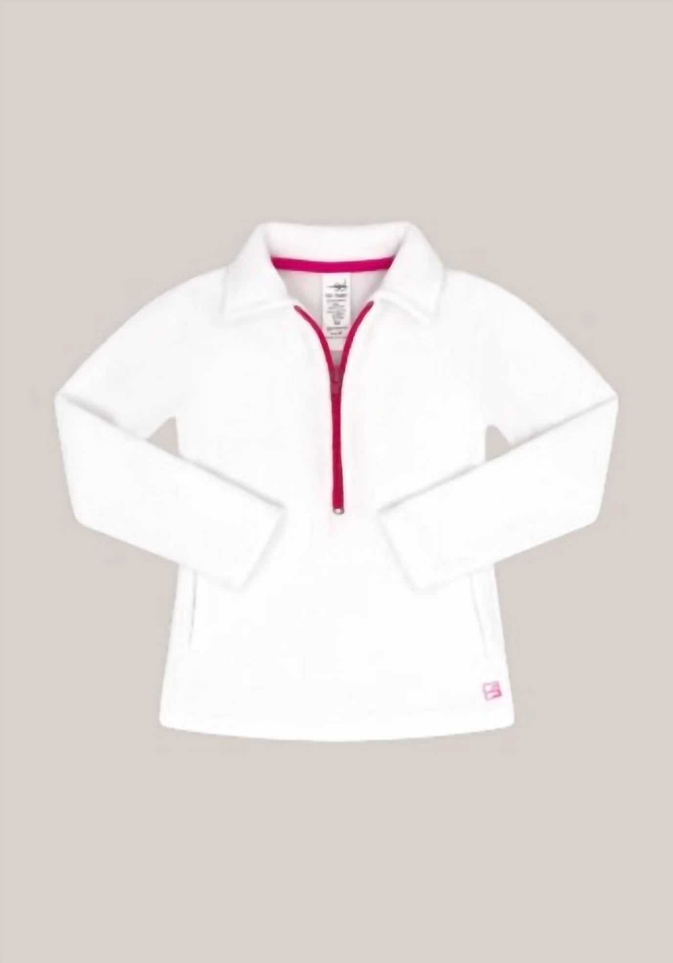 Set Athletics - Girls' Heather Half Zip Sweater