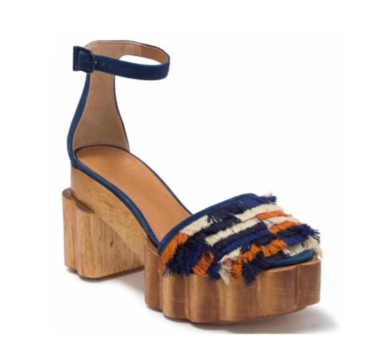 Tory Burch - Alma Platform Wooden Block Heels
