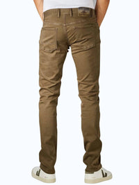 Alberto Pipe Coloured Regular Fit Jeans in military green - men's jeans - detail view