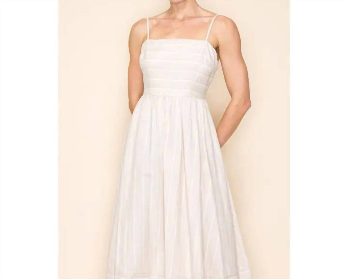 White Birch - Sleeveless Striped Knit Dress