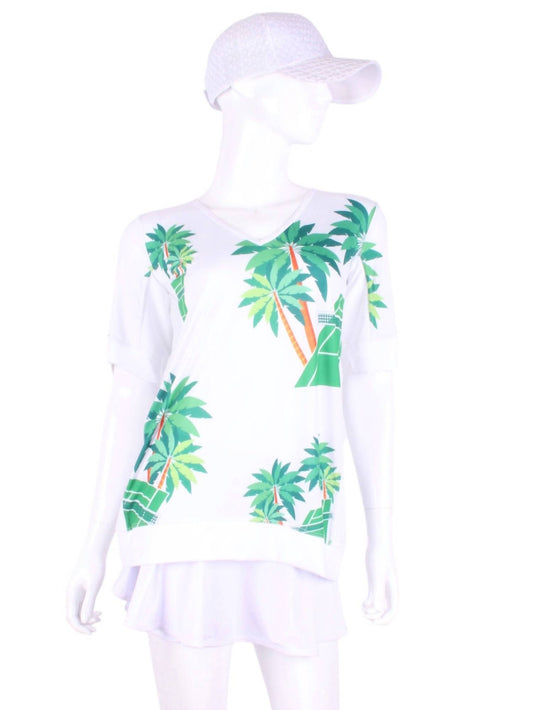 Love Love Tennis - Women's Court Baggy Vee Tee