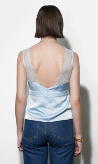 Greylin - Women's Isis Lace Detail Satin Camisole