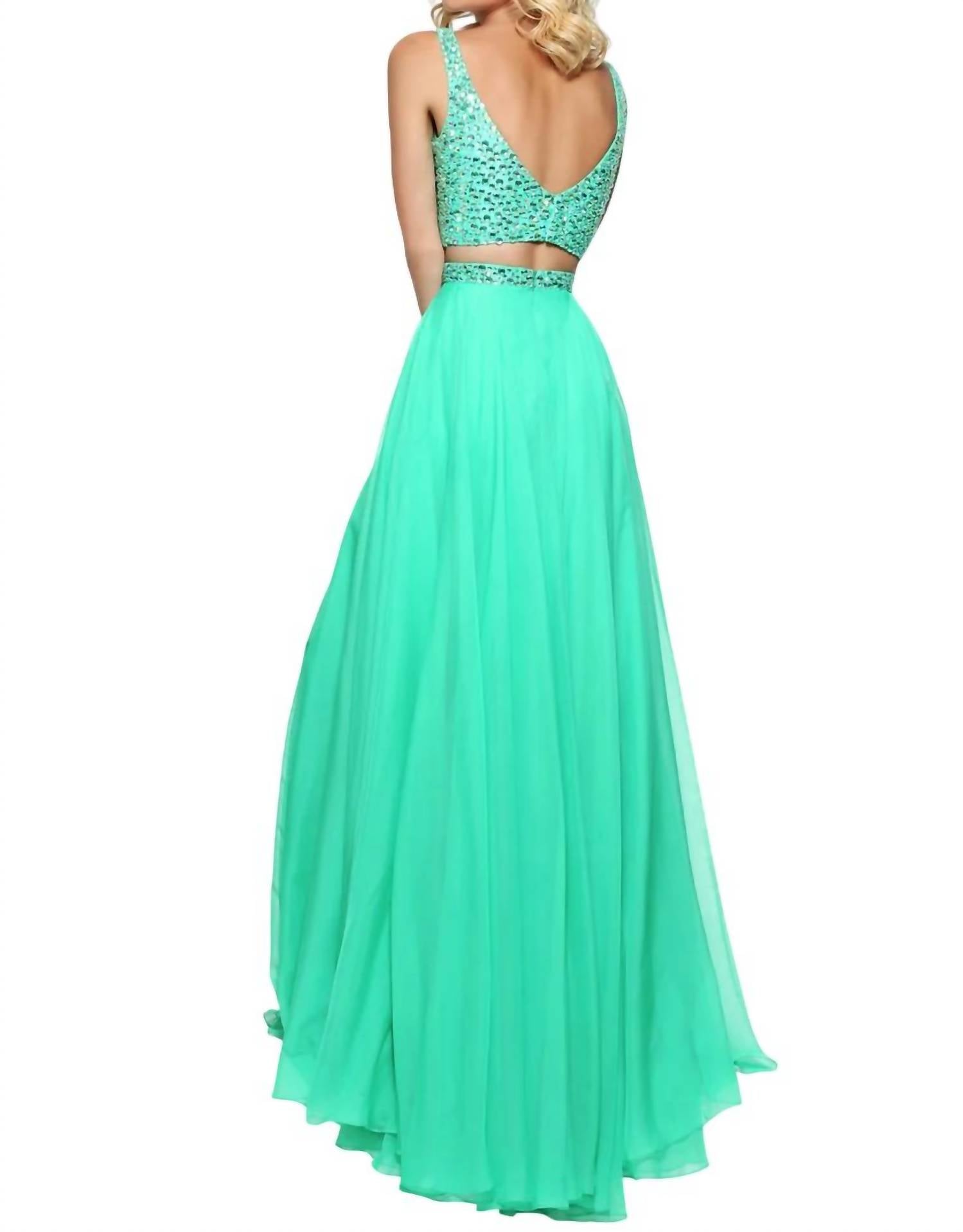 Sherri Hill - Two- Piece Beaded Prom Dress