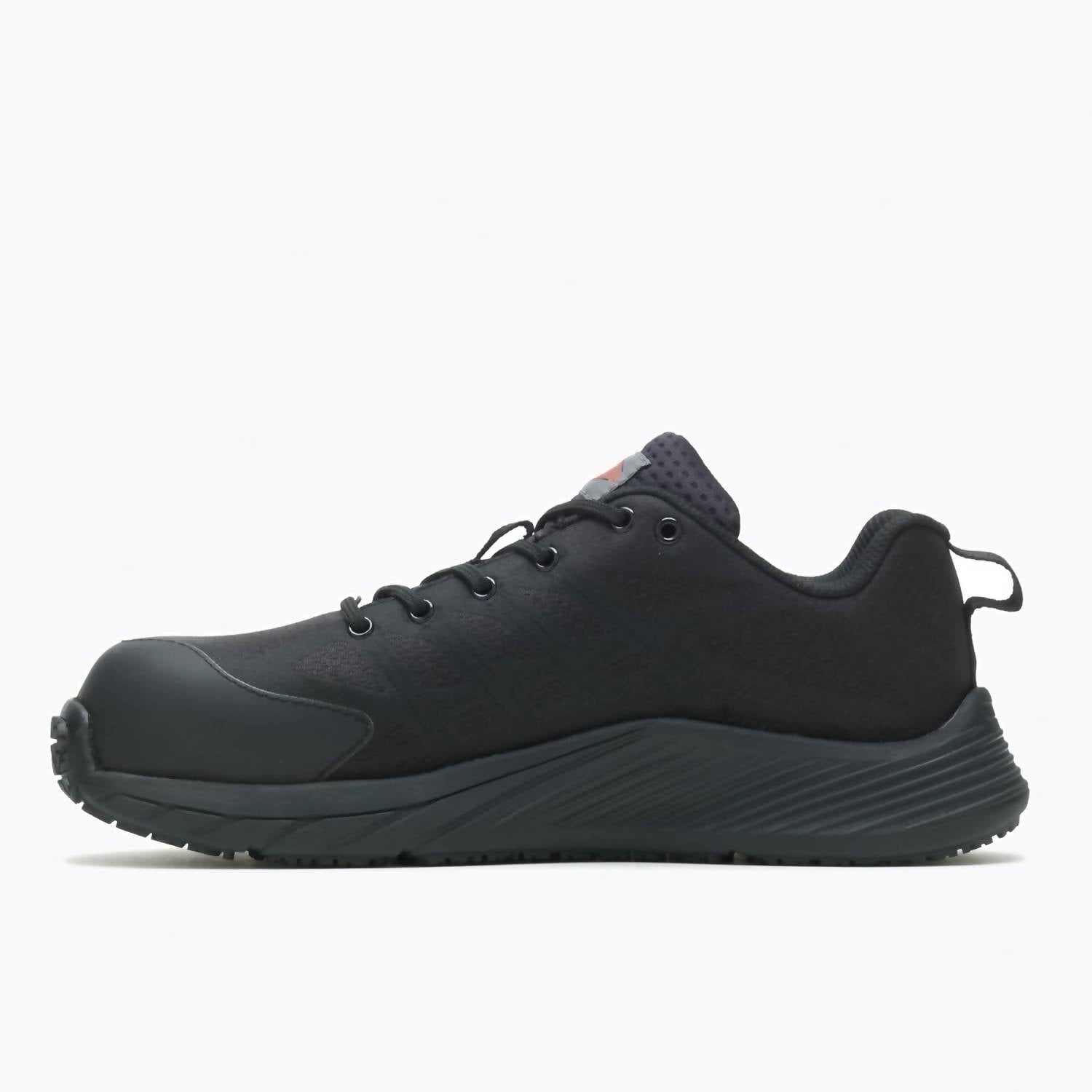 MERRELL Women's Moab Flight Carbon Fiber Safety Toe Work Shoes in black - women's sneaker - alternate view