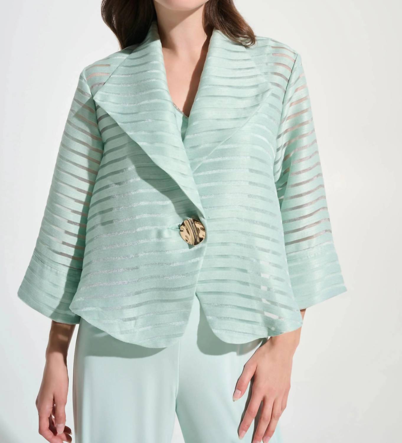 Joseph Ribkoff - Shadow Stripe Lapel Swing Jacket