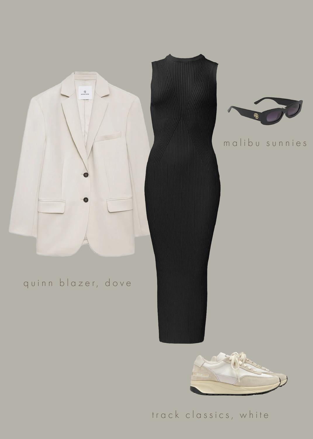 Withblack - Nana Rib Midi Dress