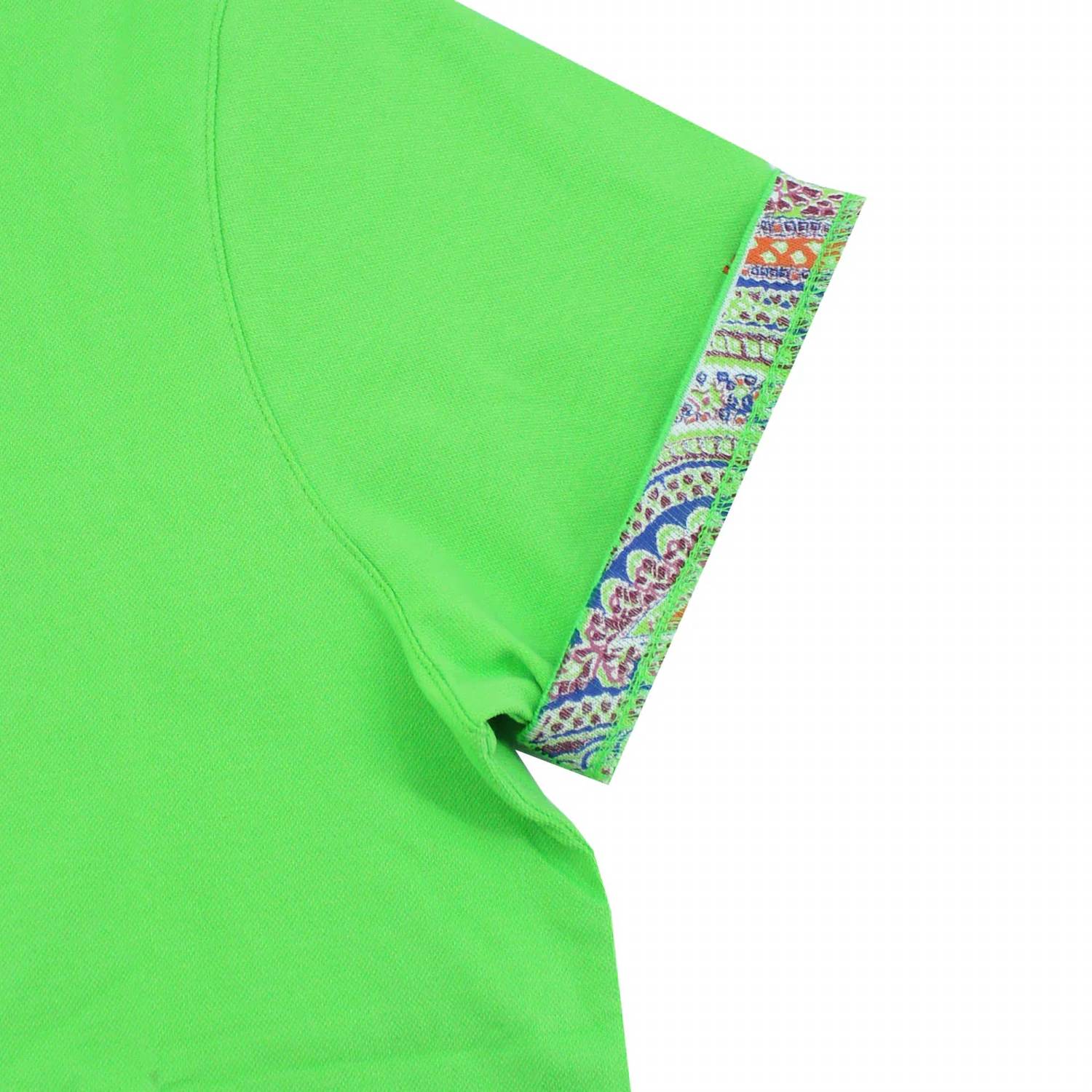 Eight X - Double Sided Multi Colored Paisley Print Collar Polo