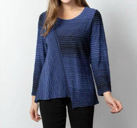 habitat Mixed Direction Pullover in blue - women's sweater