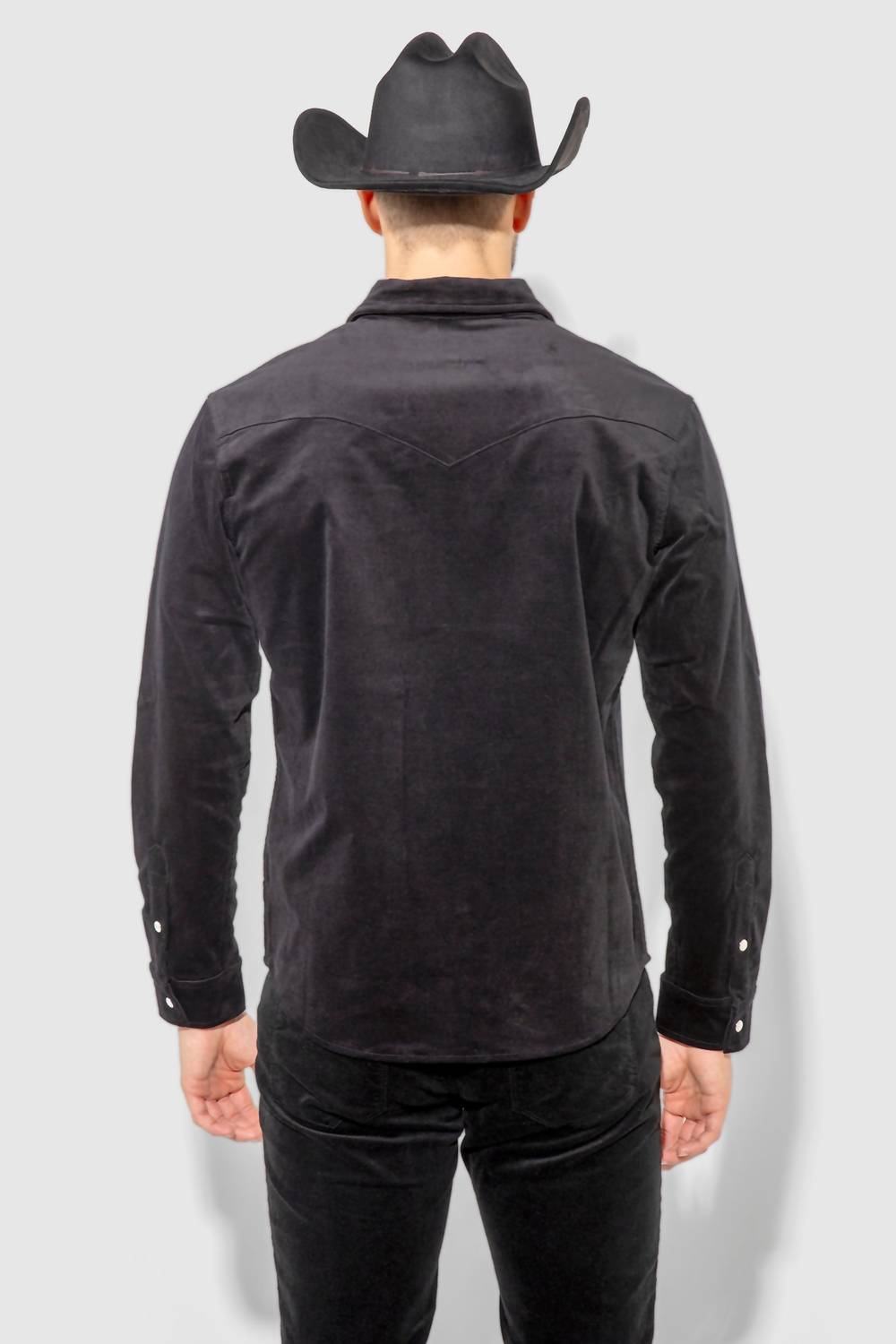 Monfrere Eastwood Needle Cord Jacket in noir - men's jacket - view 4