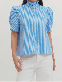 Entro - Vertical Striped Blouse