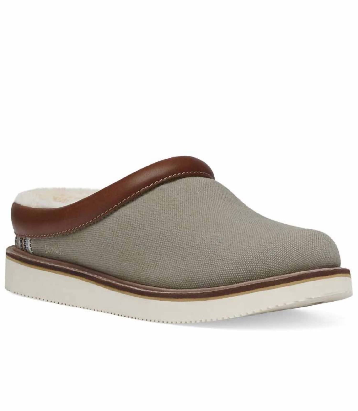 SANUK Women's Cozy Vibe Slipper Sl Shoes in shale - women's shoe