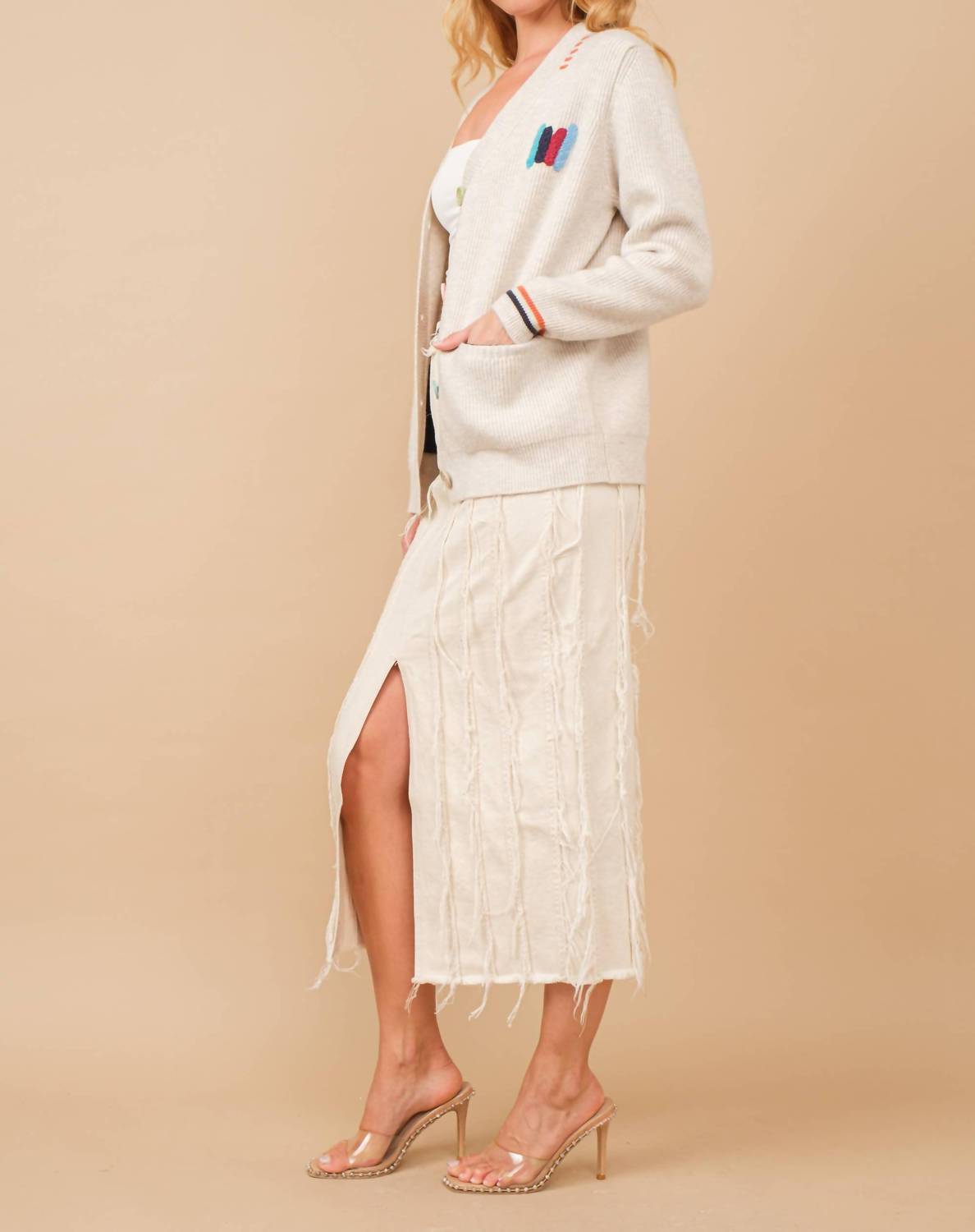 Blue B - Varsity Soft Rib Cardigan Sweater