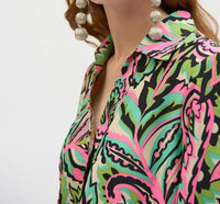 Joseph Ribkoff - Woven Paisley Print Boxy Top