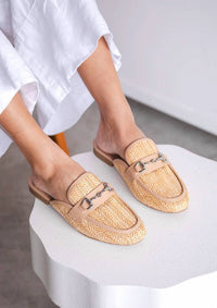 Mia - Women's Desz Slip-on Woven Mules