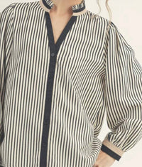 Jodifl - Stripe Ruffle Collar