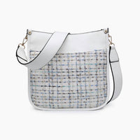 Jen & Co. - Women's Chloe Tweed Crossbody Bag With Guitar Strap