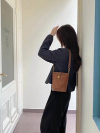 Pretty Persuasions - Suede-like Microfiber Leather Shoulder Crossbody Bag