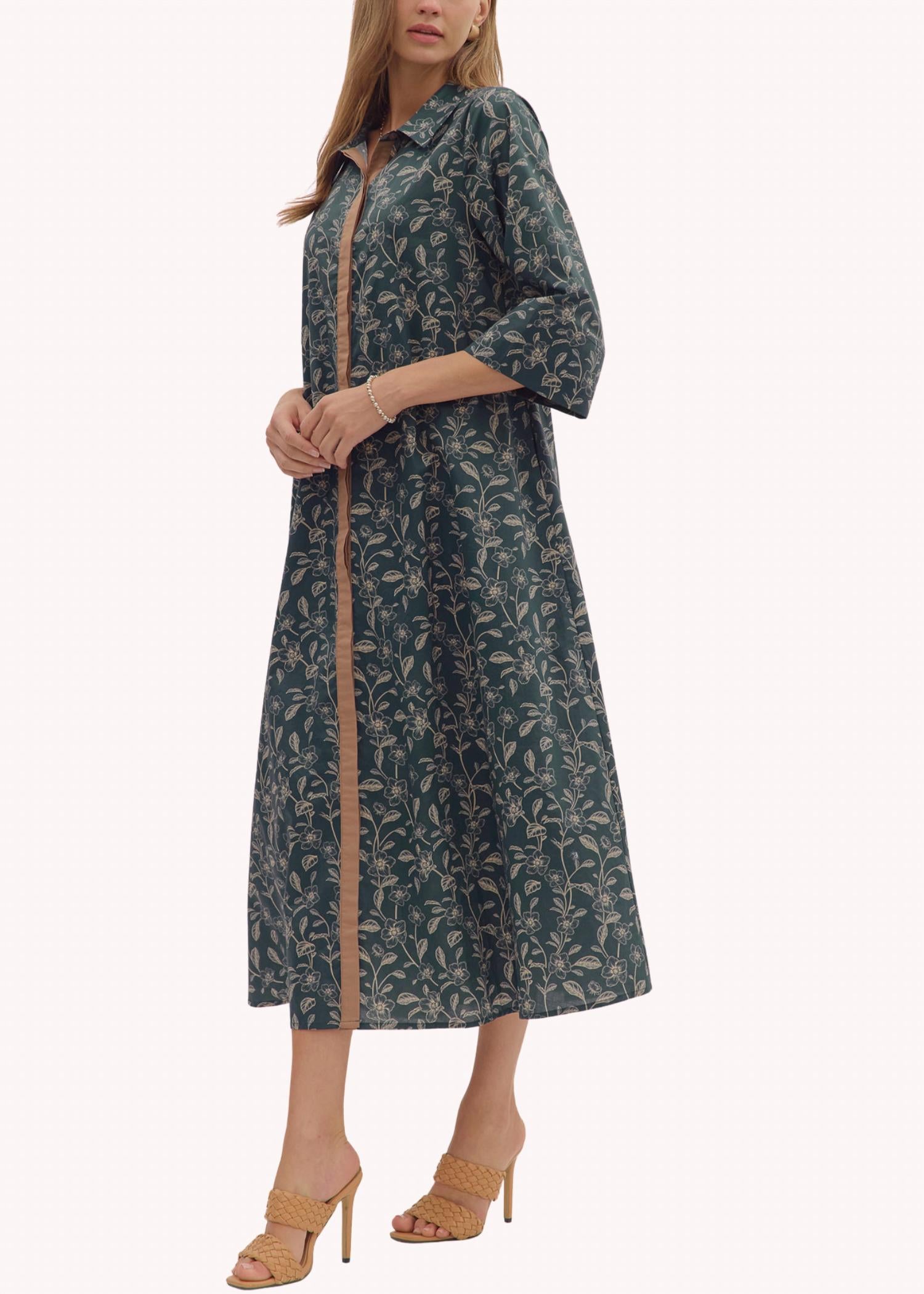 Entro - Teighla Cotton Midi Shirt Dress