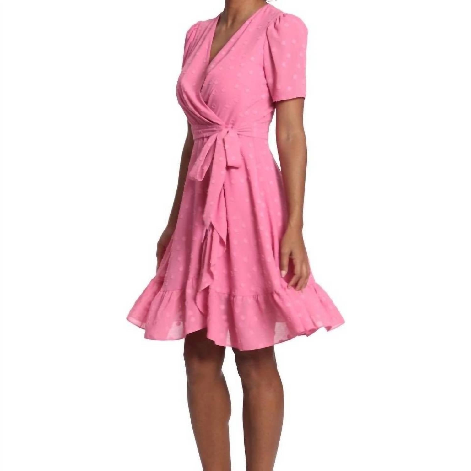 London Times - Rose Dot Ruffle dress
