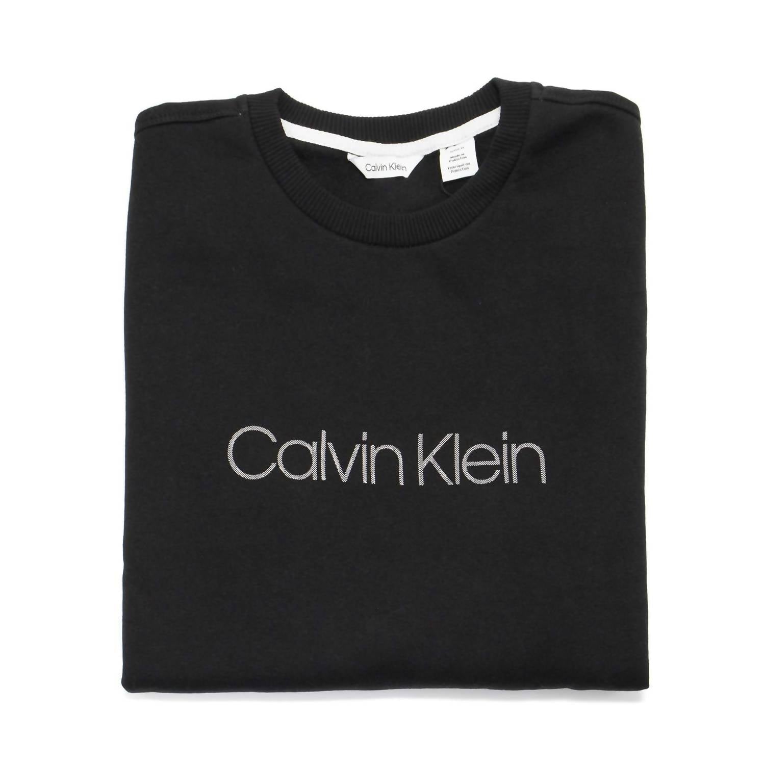 Calvin Klein - Men's Long Sleeve Herringbone Crewneck Sweatshirt