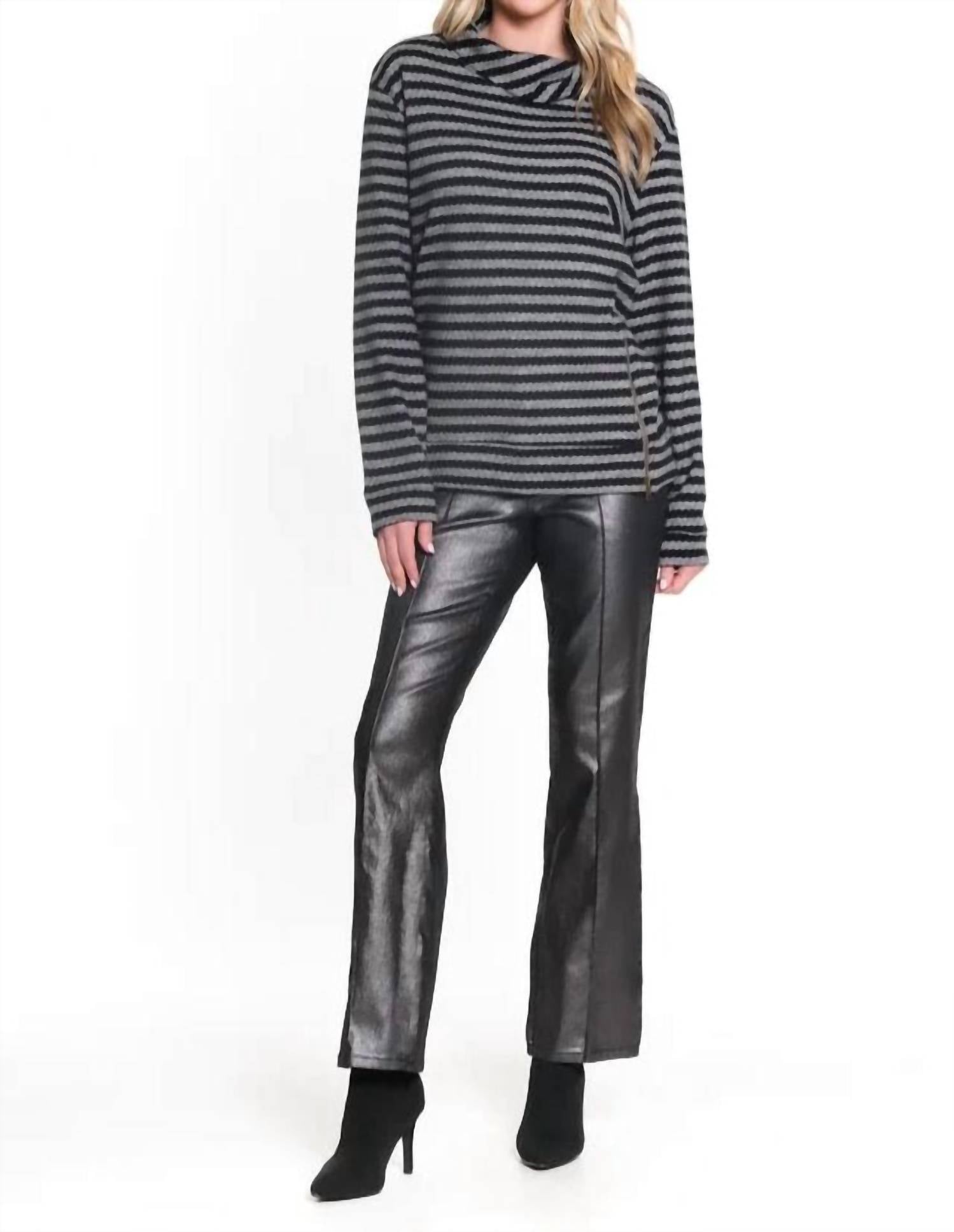 Tru Luxe - Foil Printed Bootcut Jean