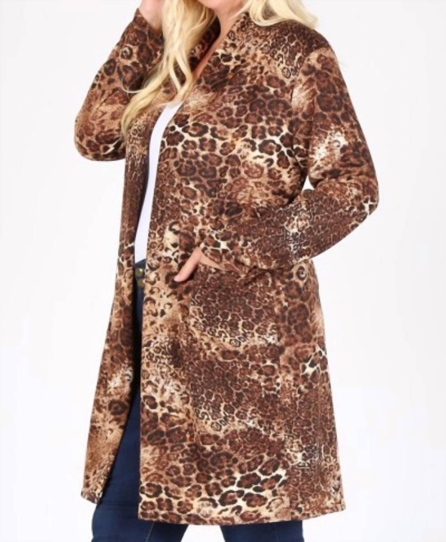 Emetla - Leopard Print Cardigan