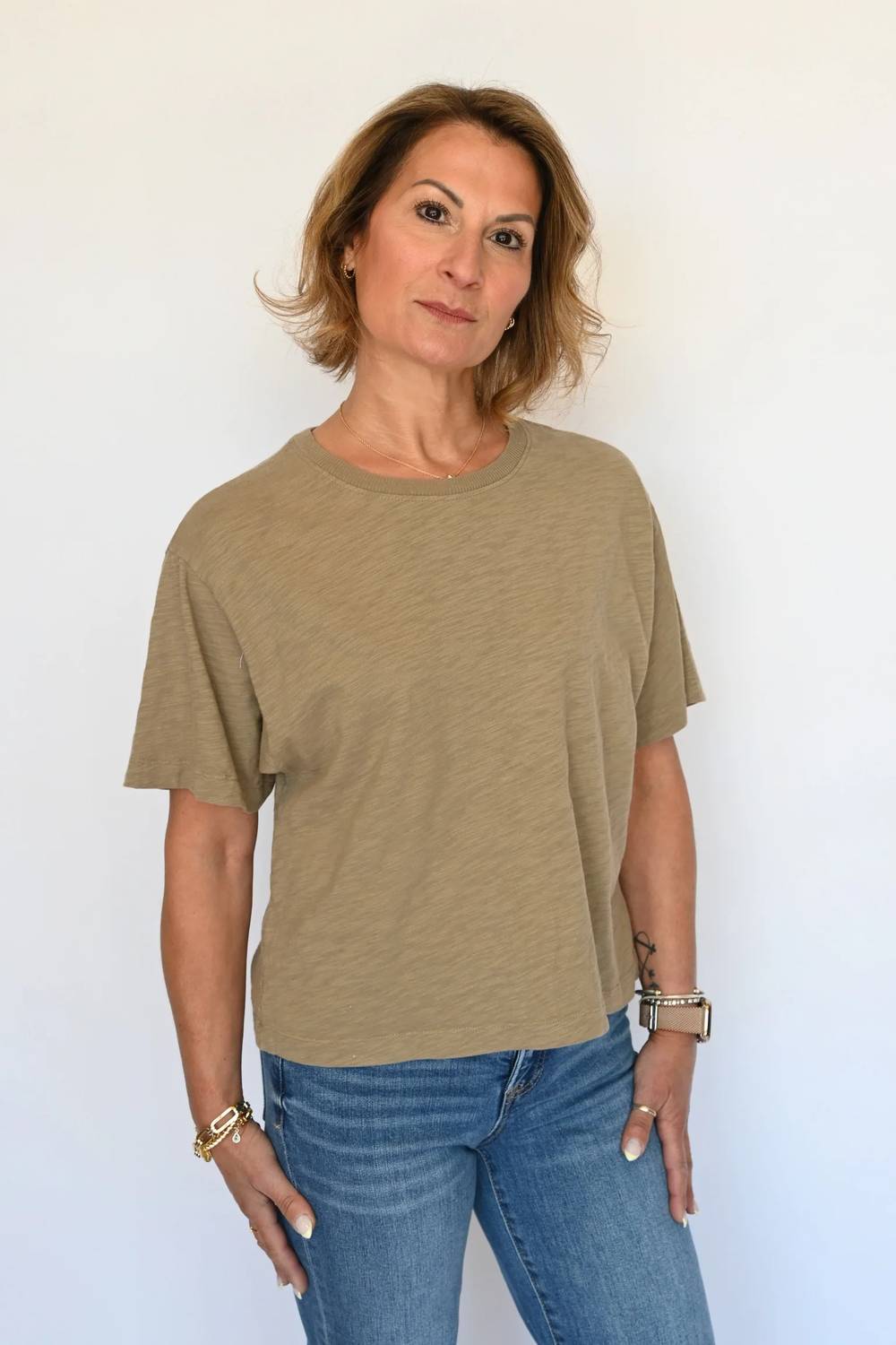 Dylan By True Grit - Loose Crew Tee