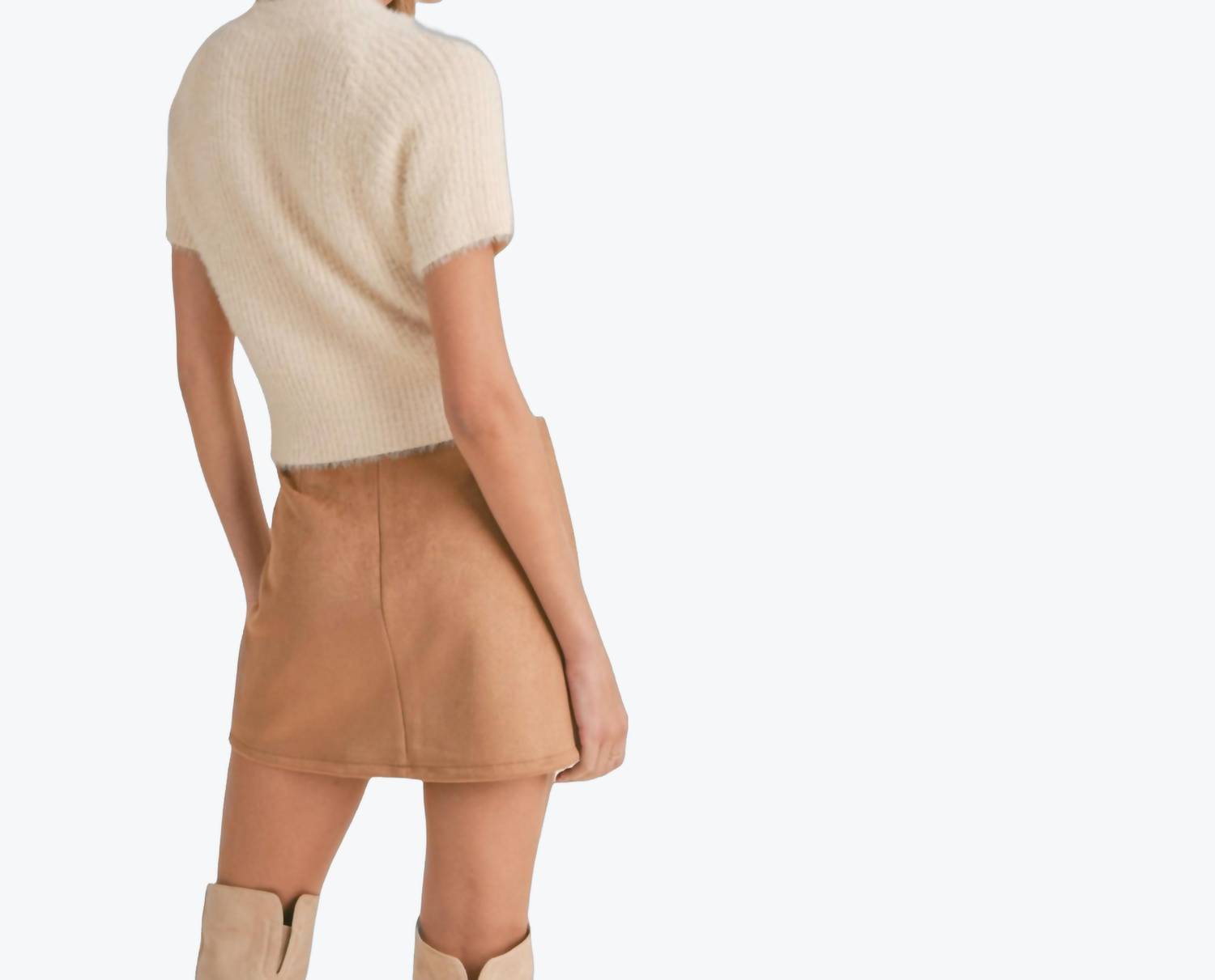 Sadie & Sage - Faux Suede Skirt
