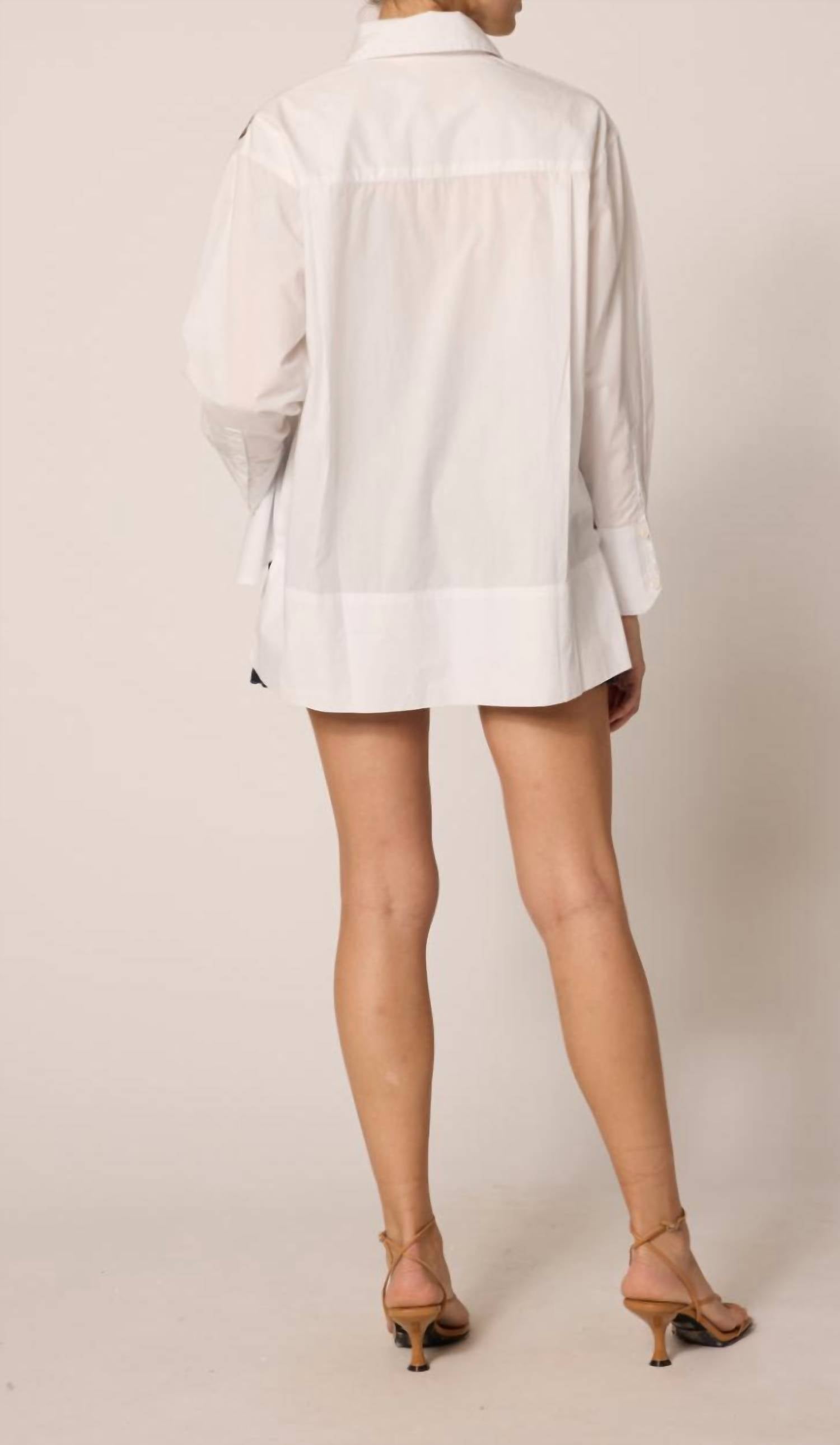 Cleobella Bestsabe Blouse in white - women's blouse - alternate view