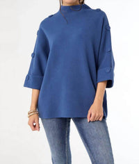Coco + Carmen - Heavenly Luxe Elbow Sleeve Funnel Neck Sweater