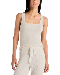 Splendid Georgie Ribbed Tank in pale oak heather - women's shirt