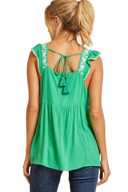 Andree By Unit - Find You Again Embroidered Tank