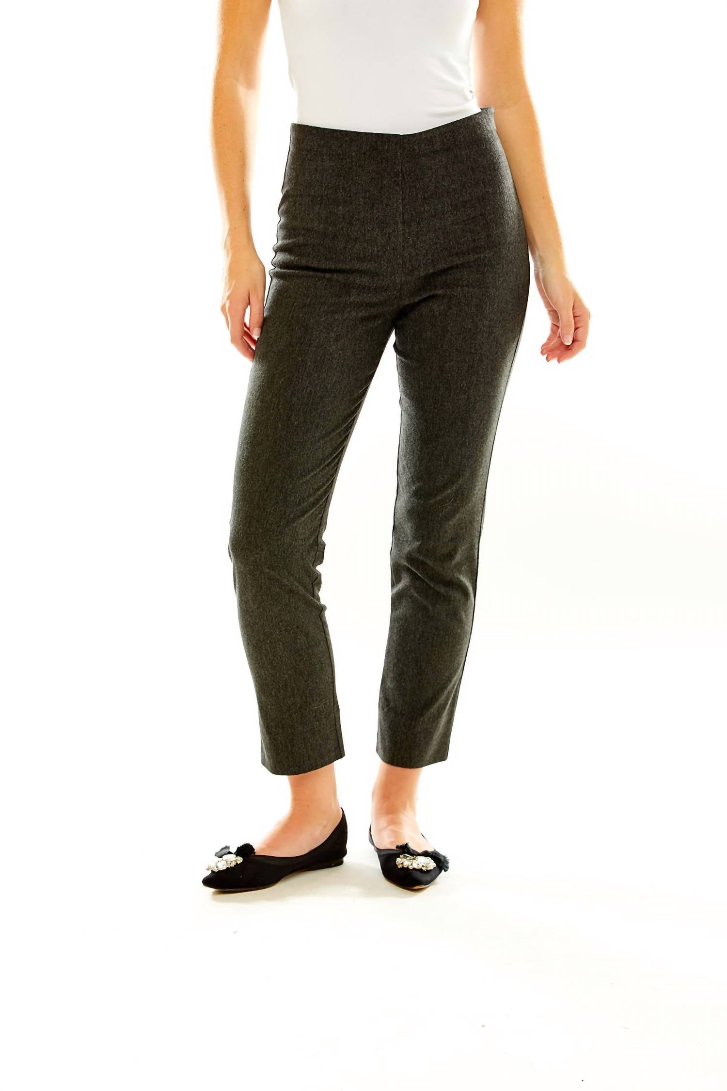 SARA CAMPBELL Flannel Sheri Pants in charcoal heather - women's pants