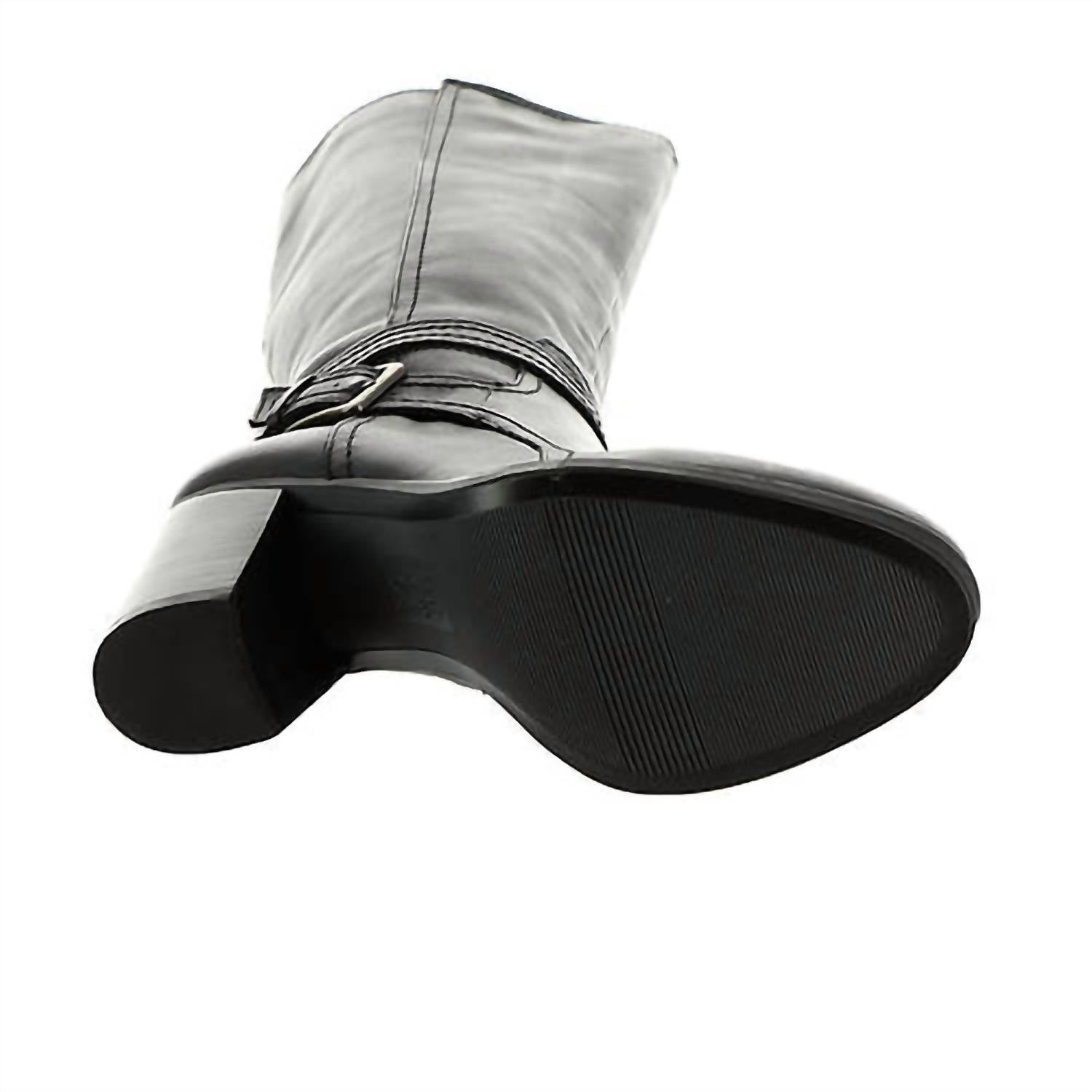 Naturalizer Women's Kelsey Wide Calf Riding Boot in black - women's shoe - detail view