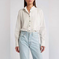 The Great. - Pleated Tux Top