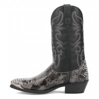 Laredo - Men's Monty Snake Print Pointed Toe Pull On Cowboy Boots