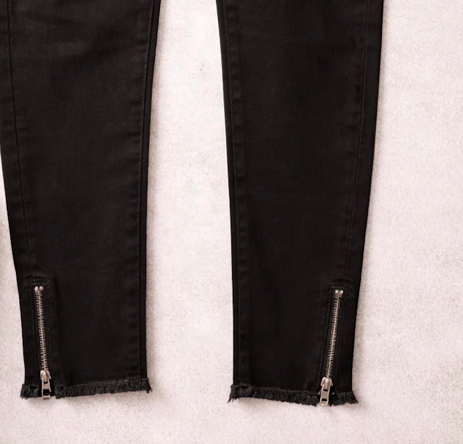 Kancan - Women's Frayed Skinny Jeans