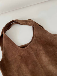 Italian'S Leather - Women's Giannina Suede Leather Tote Bag