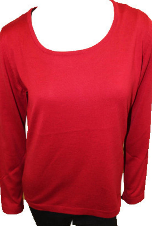 LONG SLEEVE SCOOP TOP