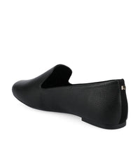 Birdies Women's Starling Leather Loafers in black - women's flats - alternate view