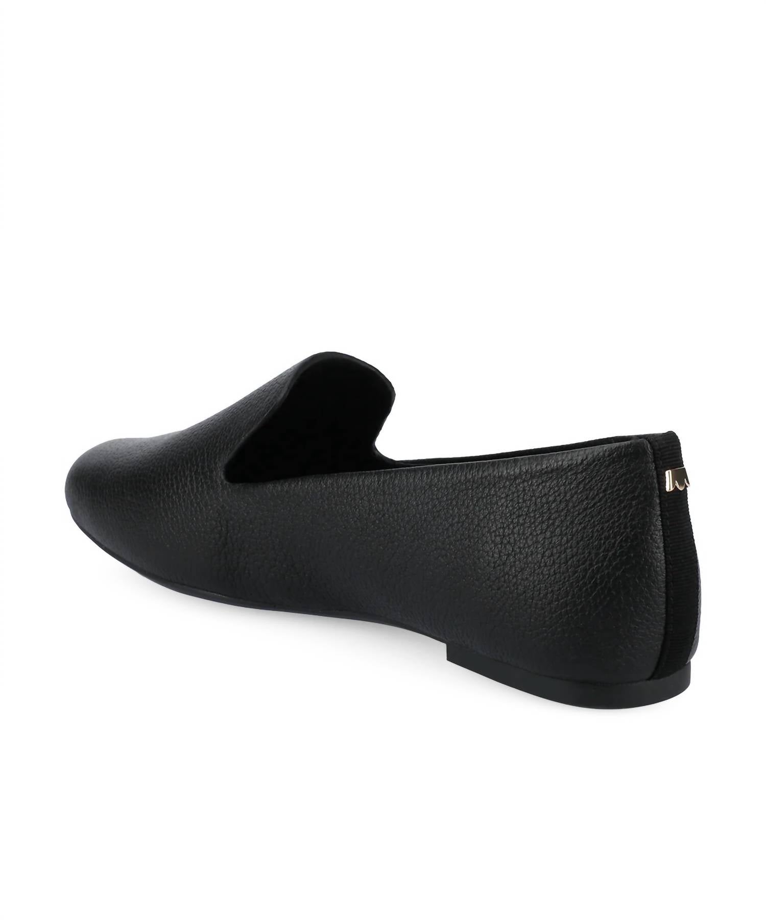 Birdies Women's Starling Leather Loafers in black - women's flats - alternate view