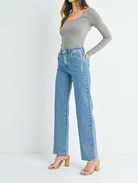 Just Black Denim - Longer Length Wide Leg Jeans
