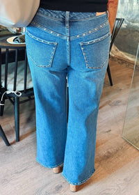 DEAR JOHN DENIM Micah Wide Leg Jeans in slate - women's pants - alternate view