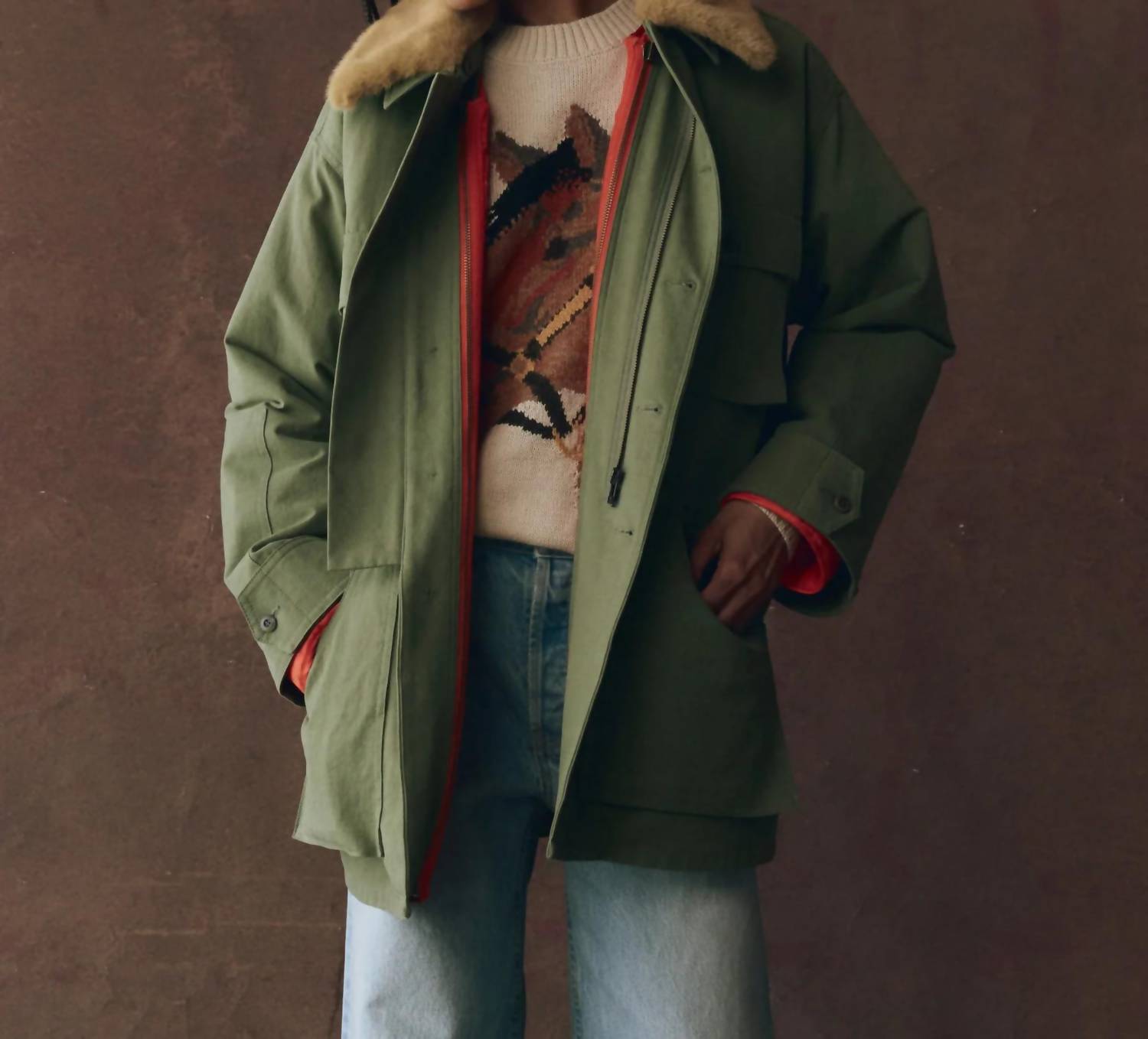 The Great. - Quilted Liner Parka Jacket
